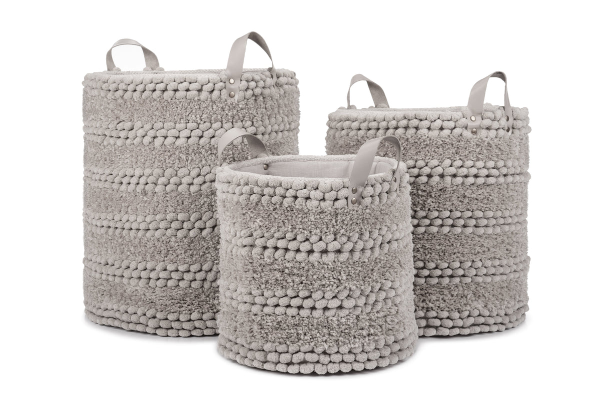 Wasmand Roberto Light Grey - 60% Katoen 40% Polyester