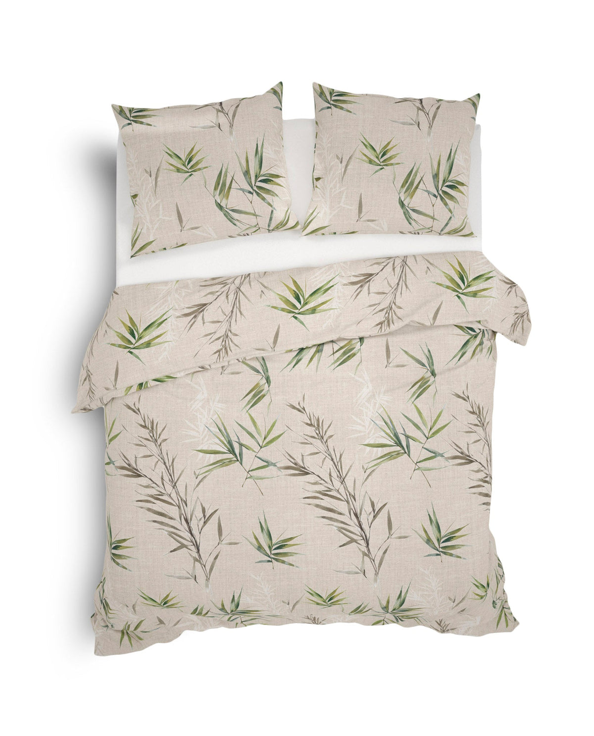 Dekbedovertrek Sami Natural Green - 100% Katoen-Flanel