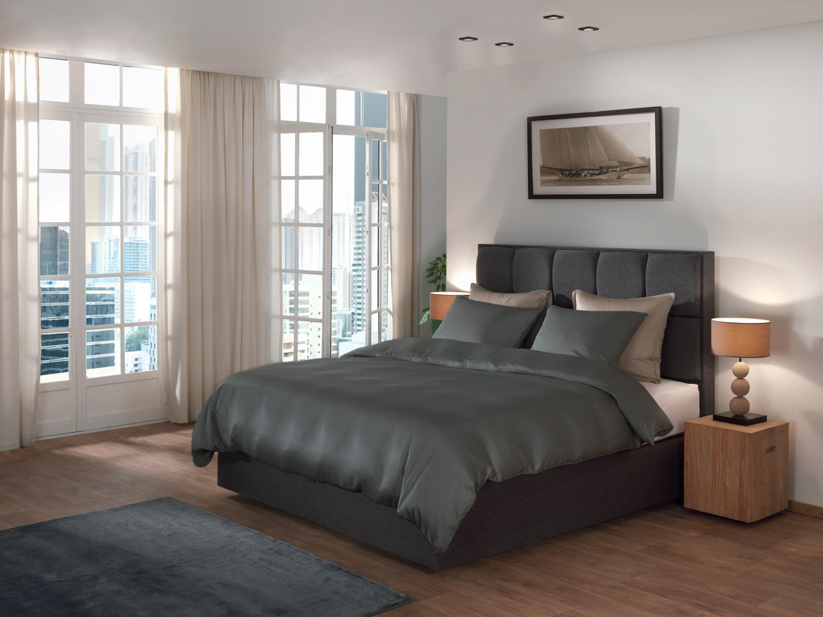 Dekbedovertrek Suite New York Beluga Grey - 100% Lyocell