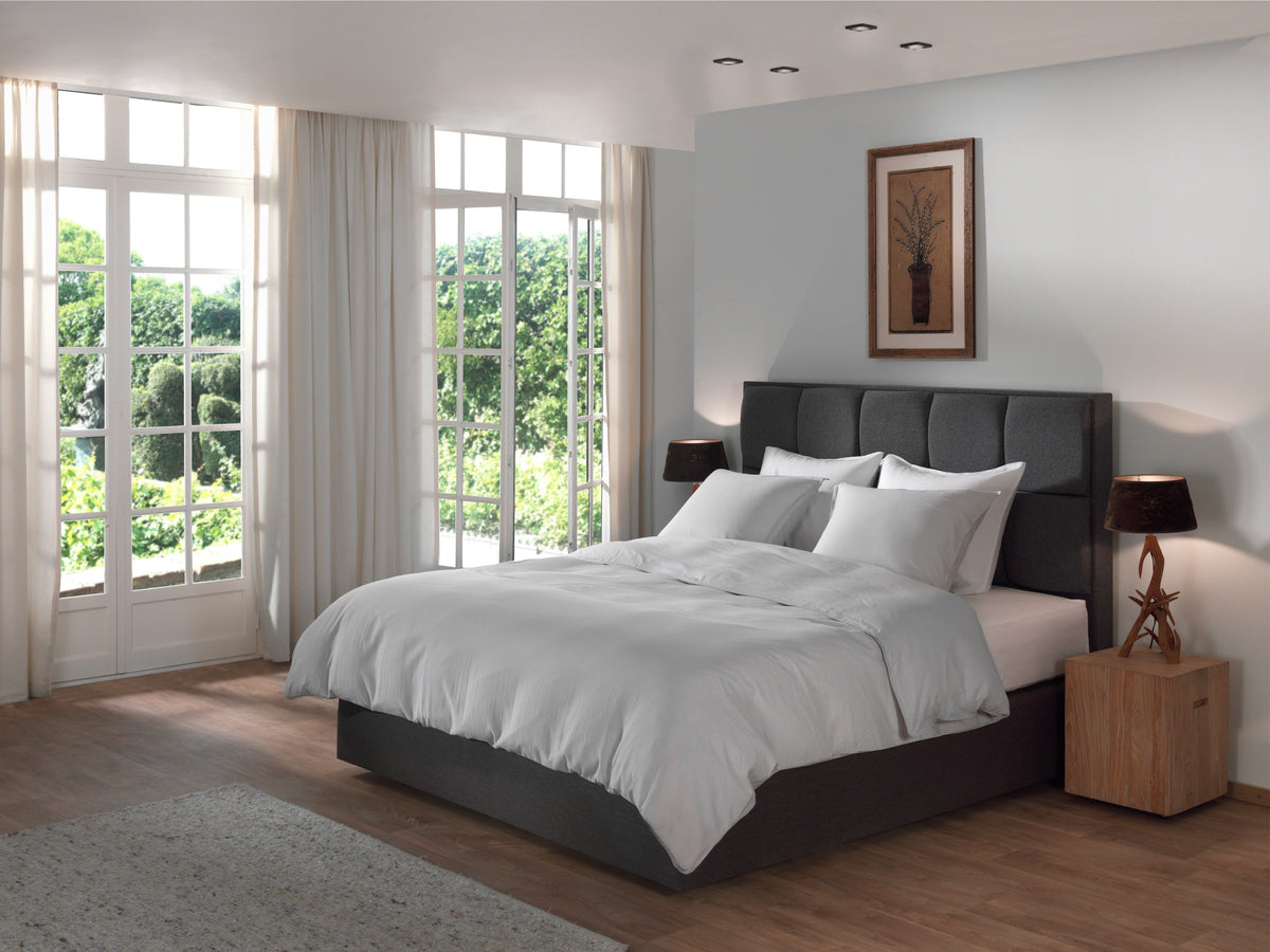 Dekbedovertrek Suite Saint-Tropez Vaporous Grey - 45% Linnen 55% Katoen