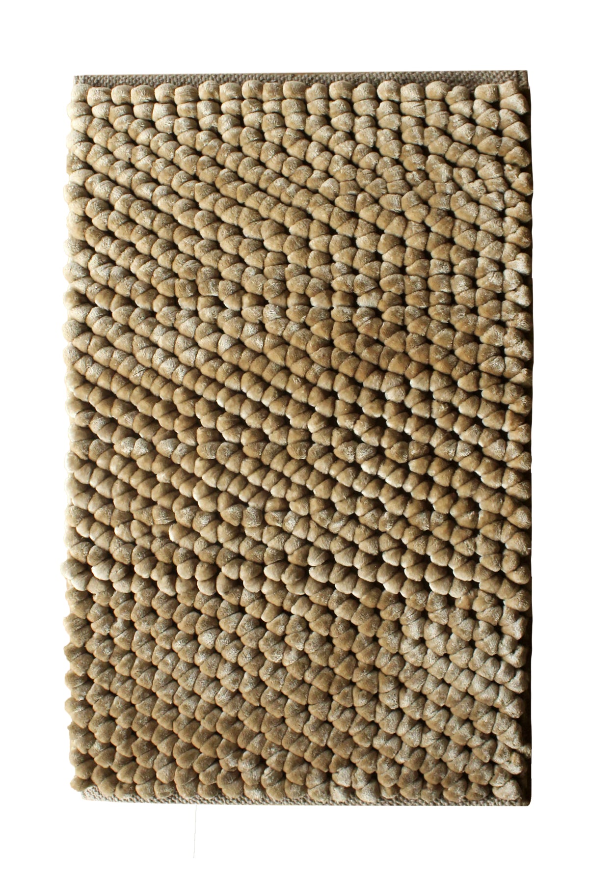 Badmat Lusso Real Taupe - 15% Katoen 85% Polyester