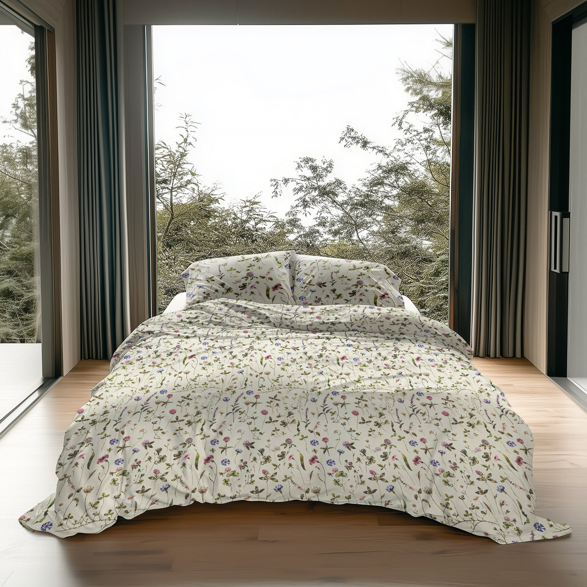 Dekbedovertrek Harper Pistachio Green - 100% Katoen-Flanel