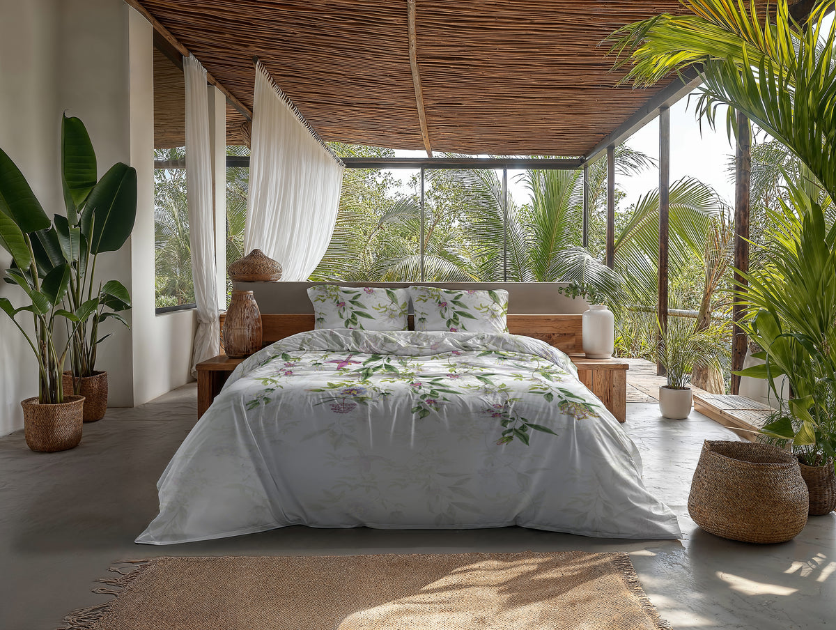 Heckettlane Dekbedovertrek Anula Off-white - 100% Katoen-Satijn