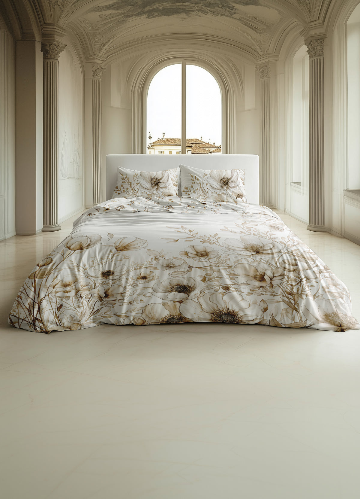 Dekbedovertrek Giotto Off-White - 100% Katoen-Satijn