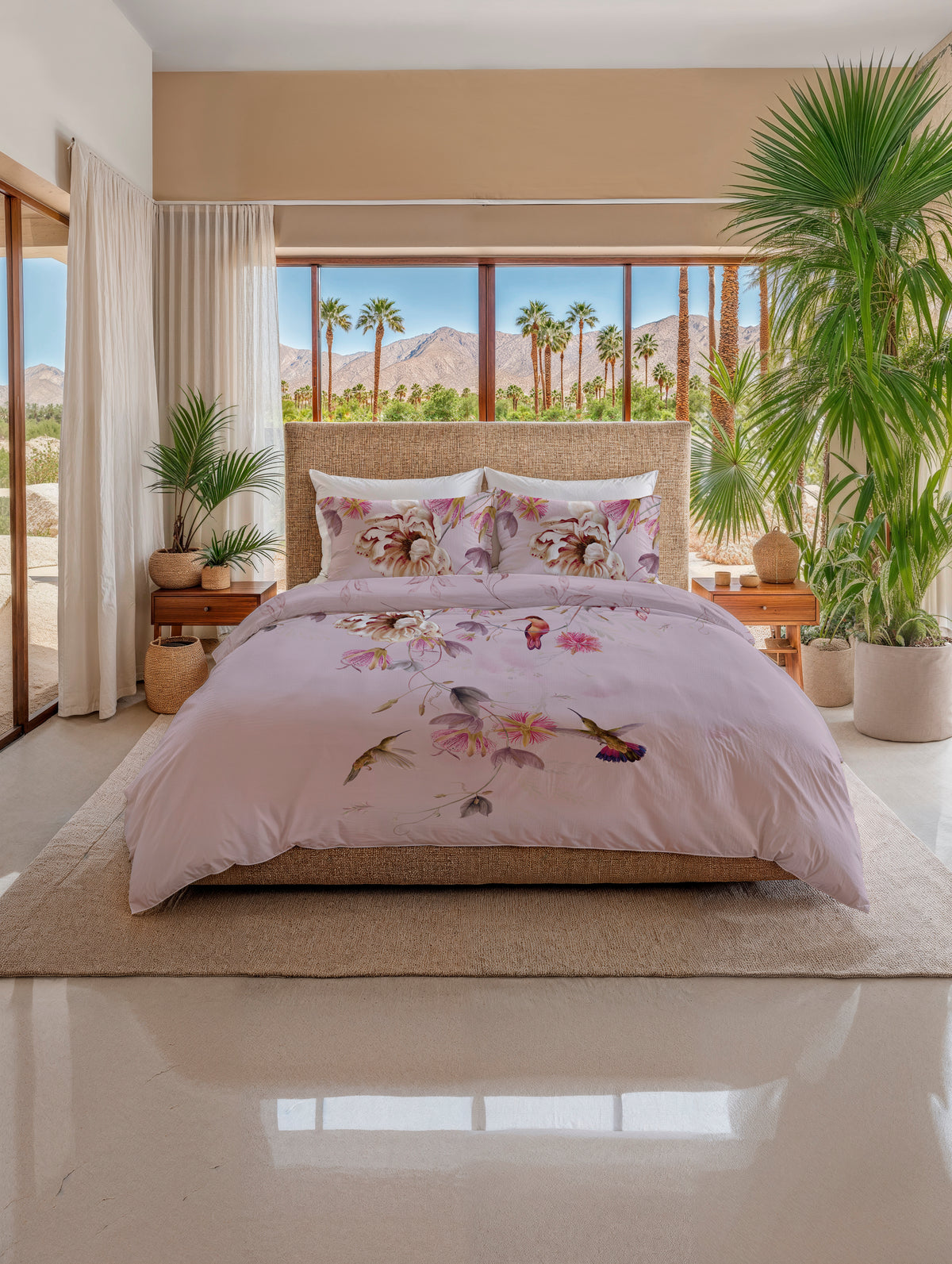 Heckettlane Dekbedovertrek Lyla Canyon Rose - 100% Katoen-Satijn