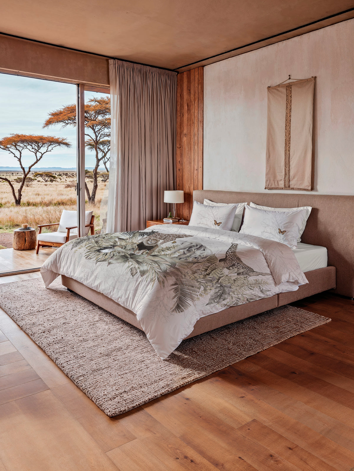 Heckettlane Dekbedovertrek Naya Safari Sand - 100% Katoen