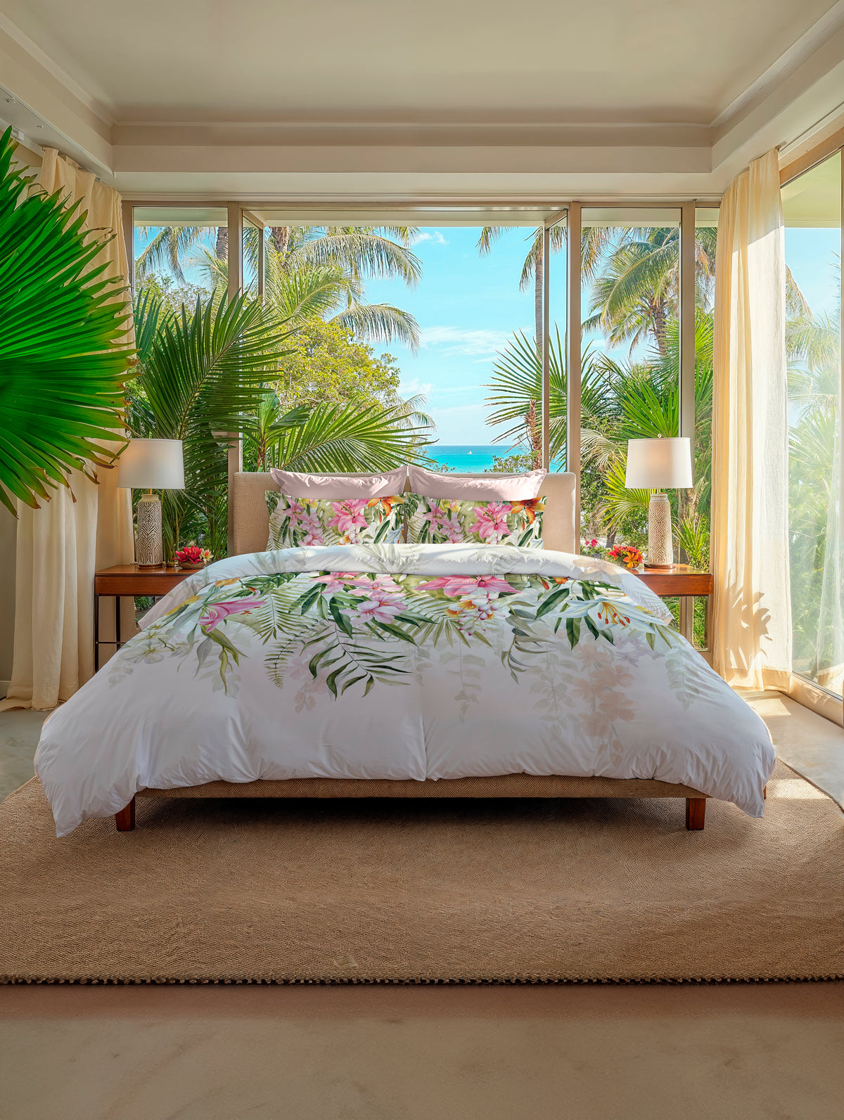 Heckettlane Dekbedovertrek Talia White - 100% Katoen-Satijn