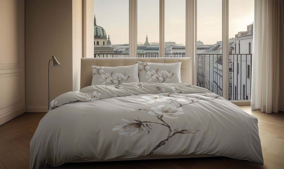 Heckettlane Dekbedovertrek Vienna Natural - 100% Katoen-Satijn