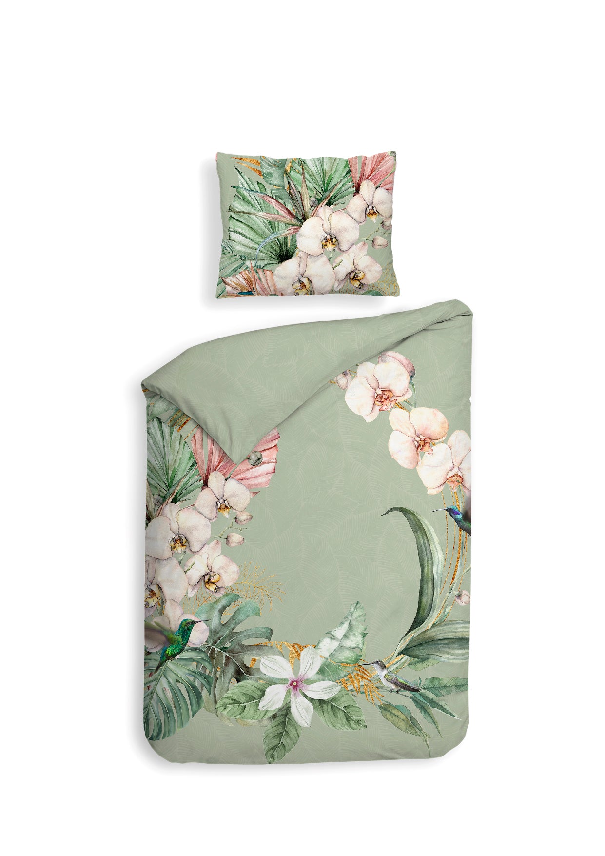 Aquanova Dekbedovertrek Tulipa - Litsjumeaux - 240x200/220 cm - Groen Aquanova Dekbedovertrek Tulipa - Litsjumeaux - 240x200/220 cm - Groen