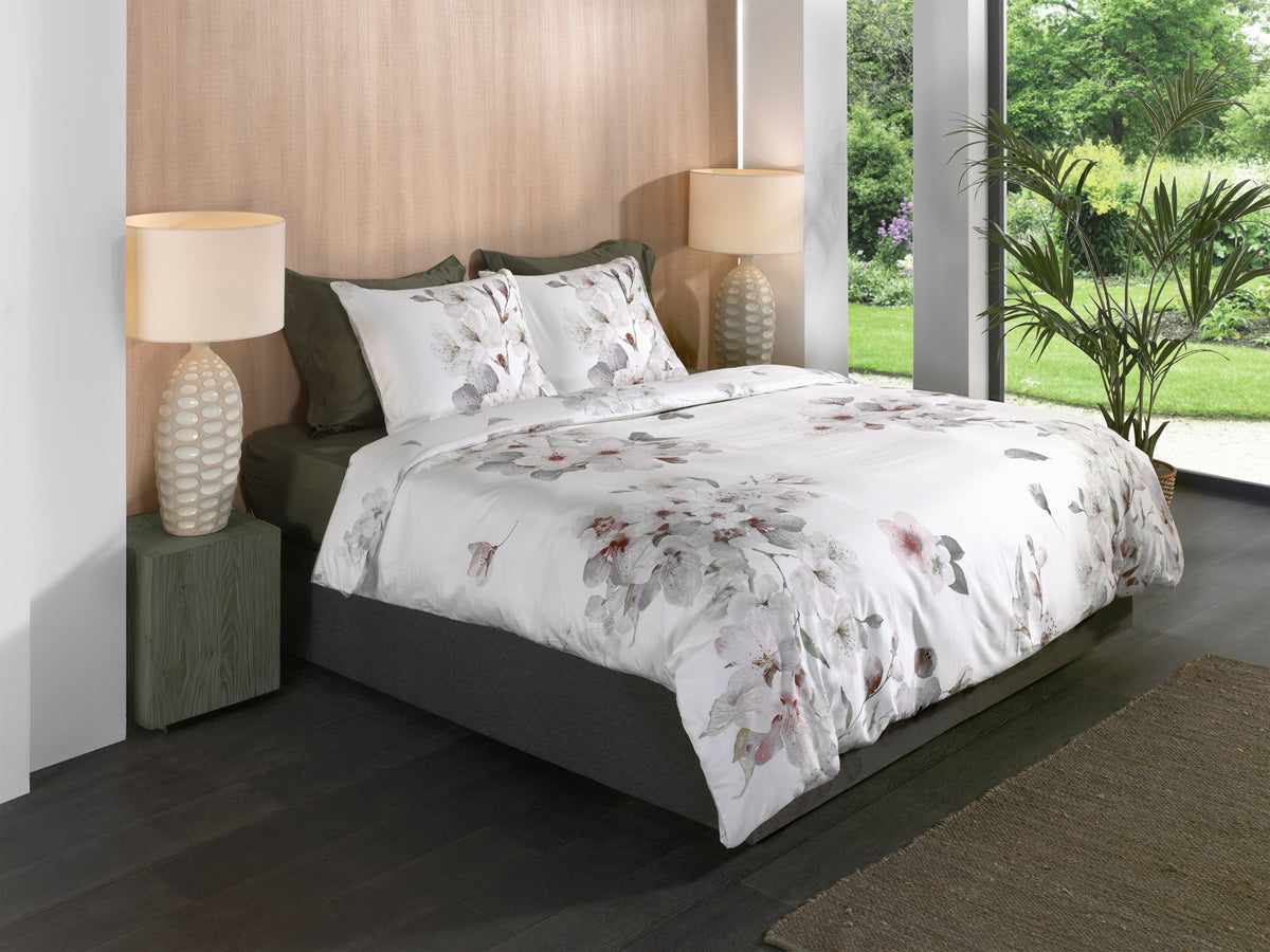 Dekbedovertrek Fai Off white - 100% Katoen-Satijn