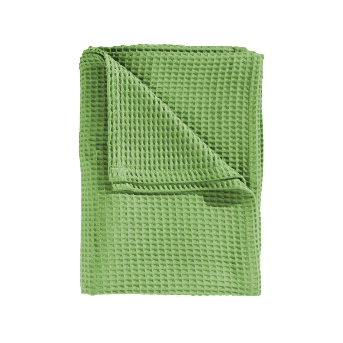 Sprei Wafel Apple Green - 65% Gerecycled Katoen 35% Andere Vezels