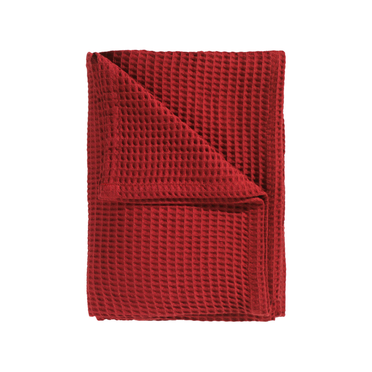 Sprei Wafel Fire Red - 65% Gerecycled Katoen 35% Andere Vezels