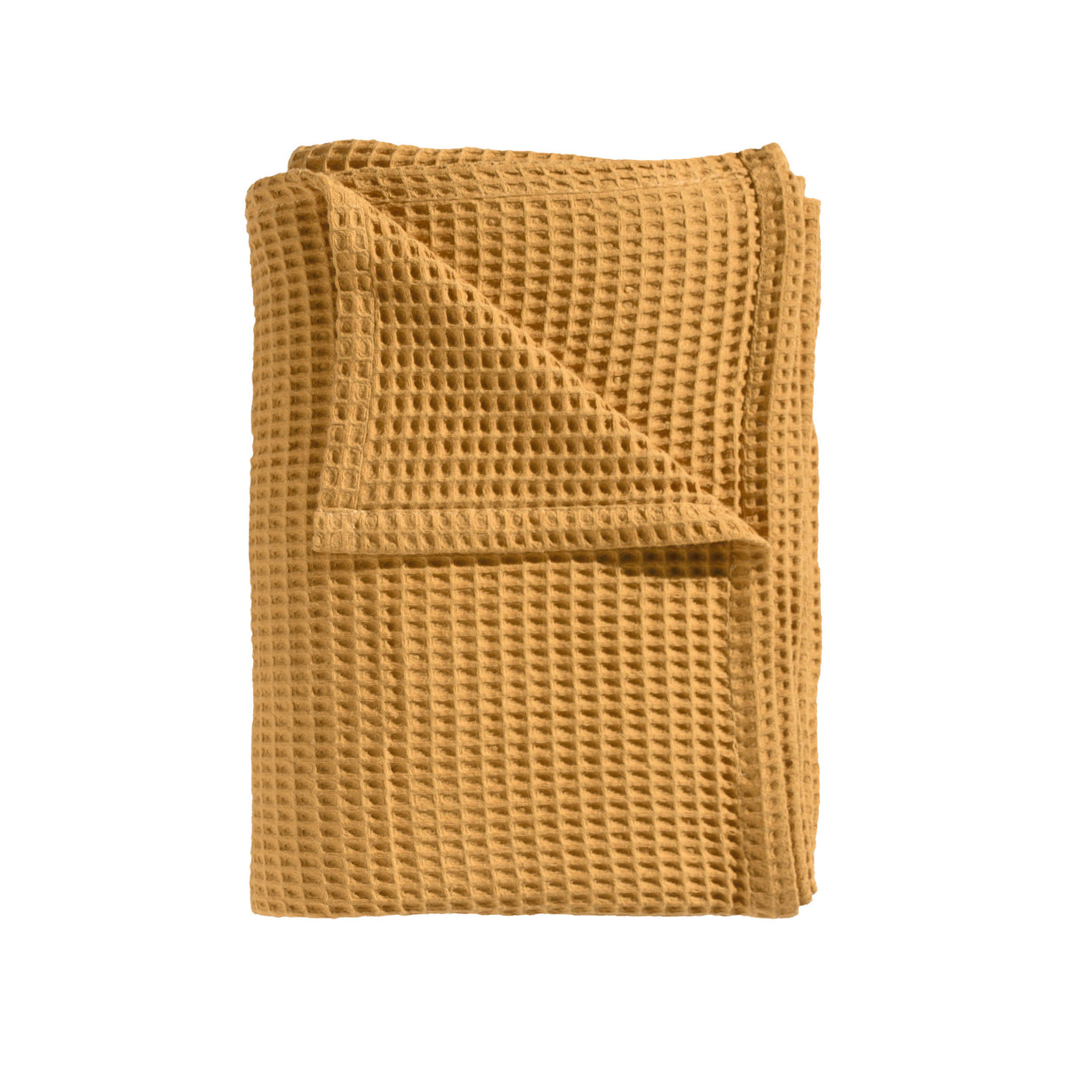 Sprei Wafel Golden Yellow - 65% Gerecycled Katoen 35% Andere Vezels
