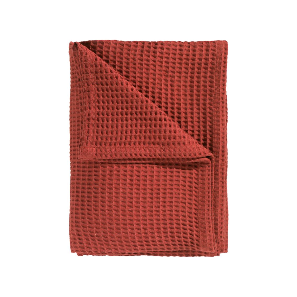 Sprei Wafel Kavi Orange - 65% Gerecycled Katoen 35% Andere Vezels