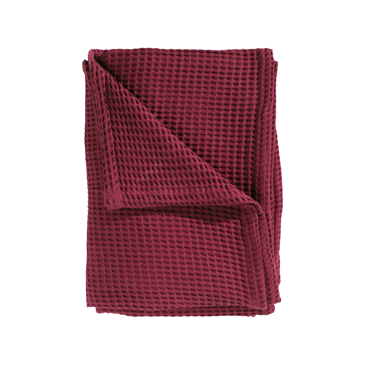Sprei Wafel Marron Red - 65% Gerecycled Katoen 35% Andere Vezels