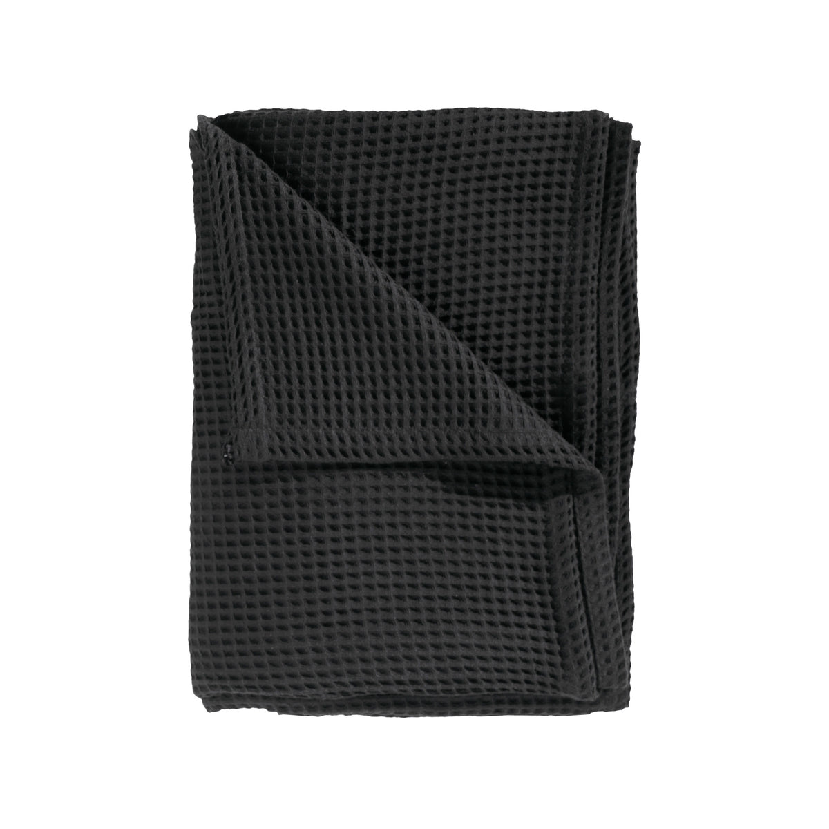 Sprei Wafel Midnight Black - 65% Gerecycled Katoen 35% Andere Vezels