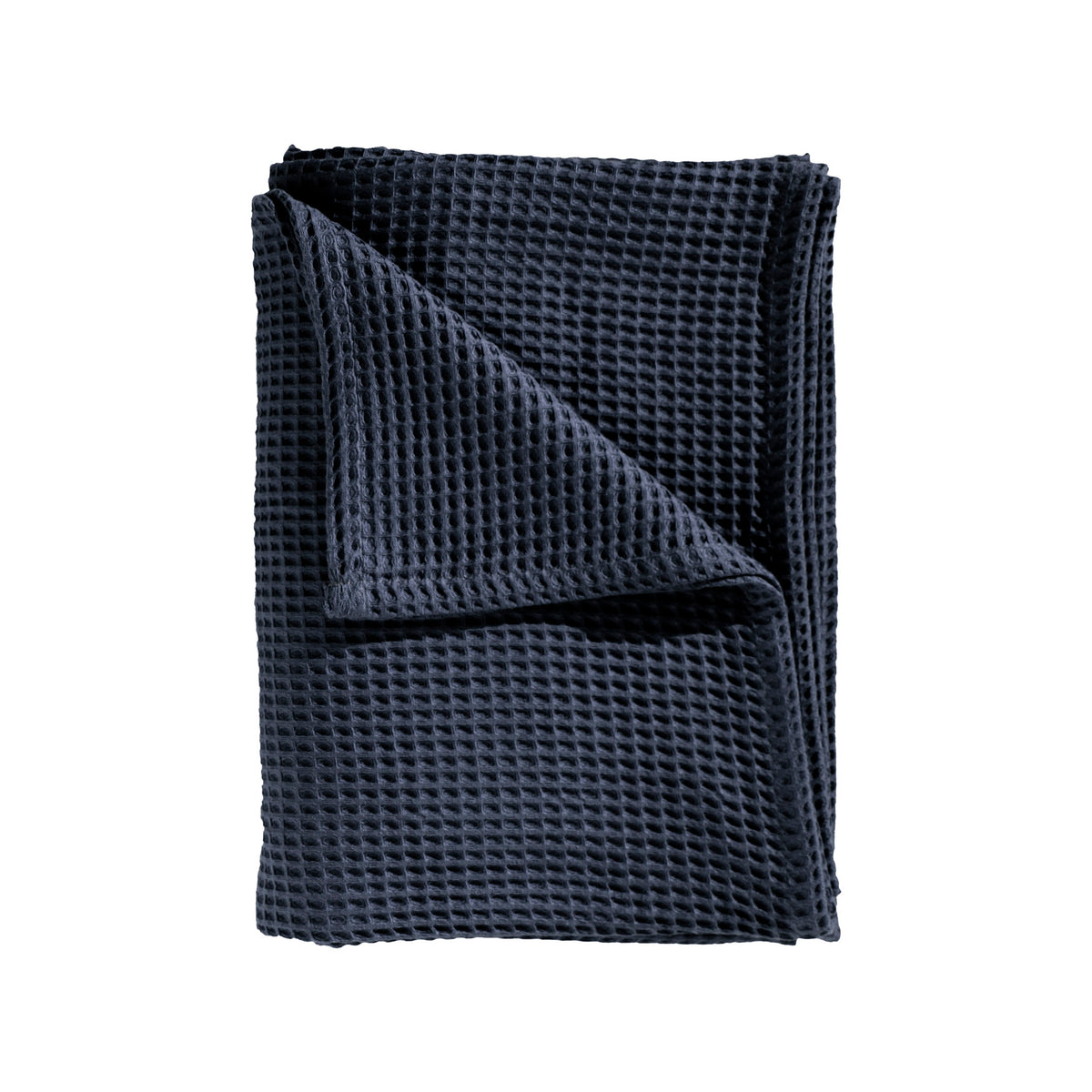 Sprei Wafel Navy Blue - 65% Gerecycled Katoen 35% Andere Vezels