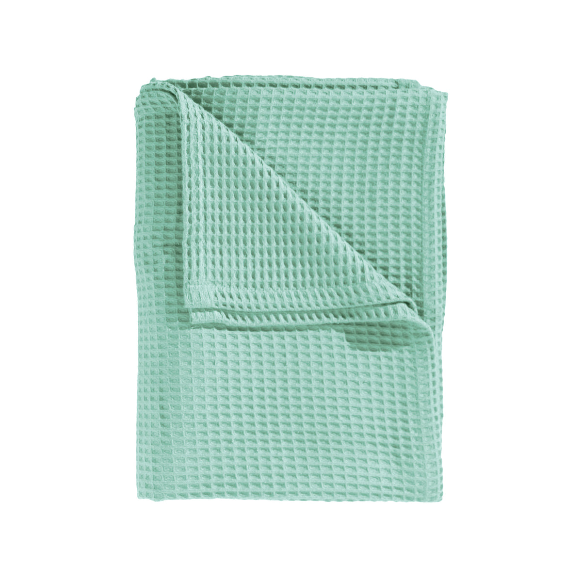 Sprei Wafel Sea Green - 65% Gerecycled Katoen 35% Andere Vezels