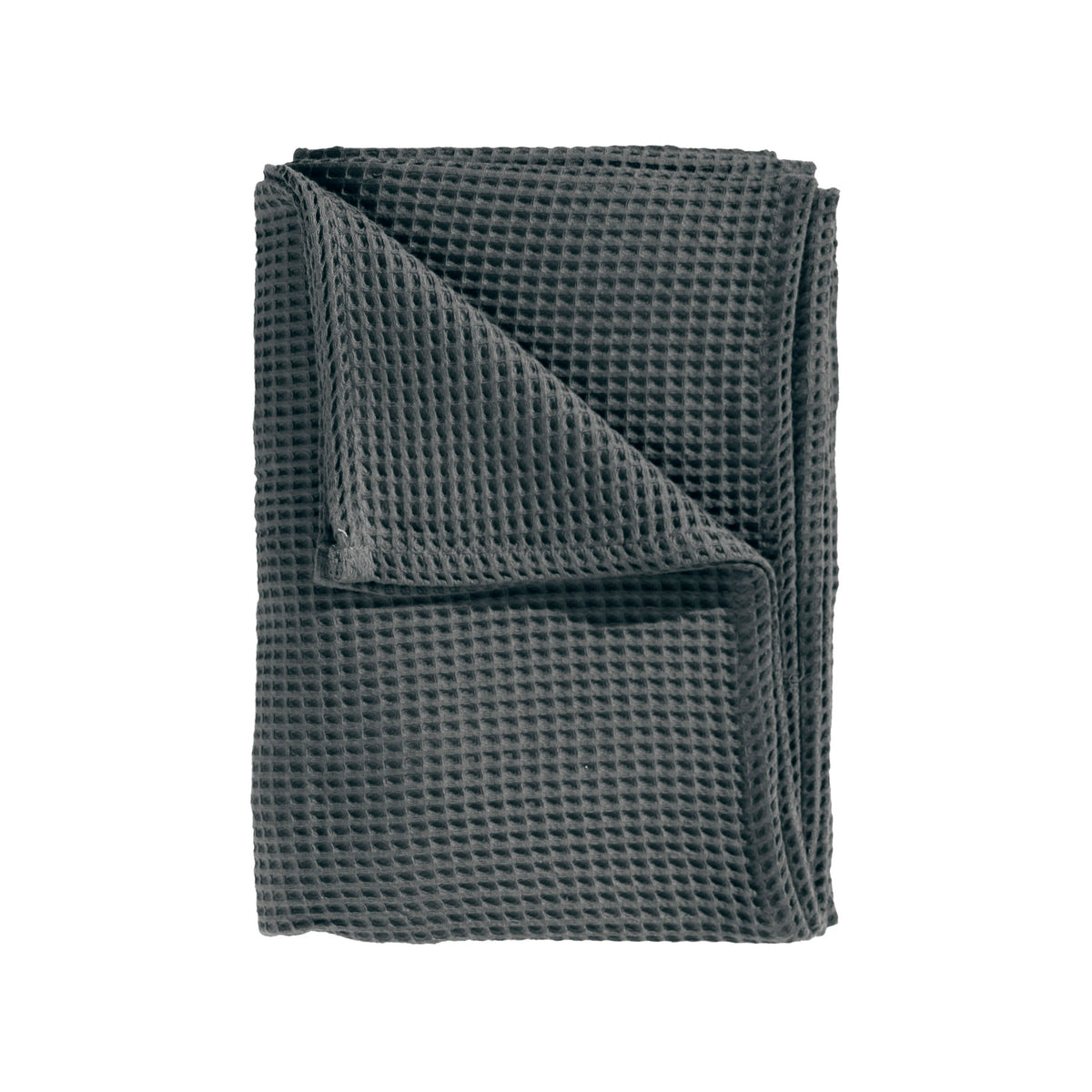 Sprei Wafel Steel Grey - 65% Gerecycled Katoen 35% Andere Vezels
