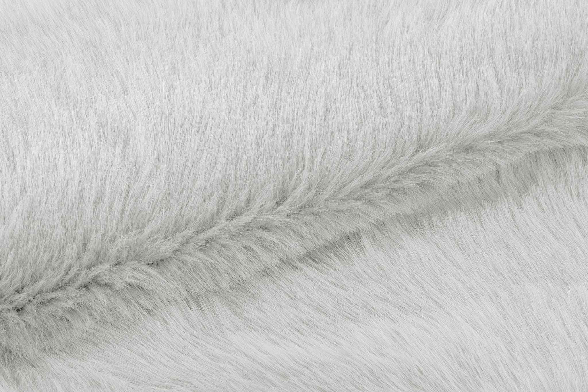 Plaid Perle Silver Grey - Fake Fur