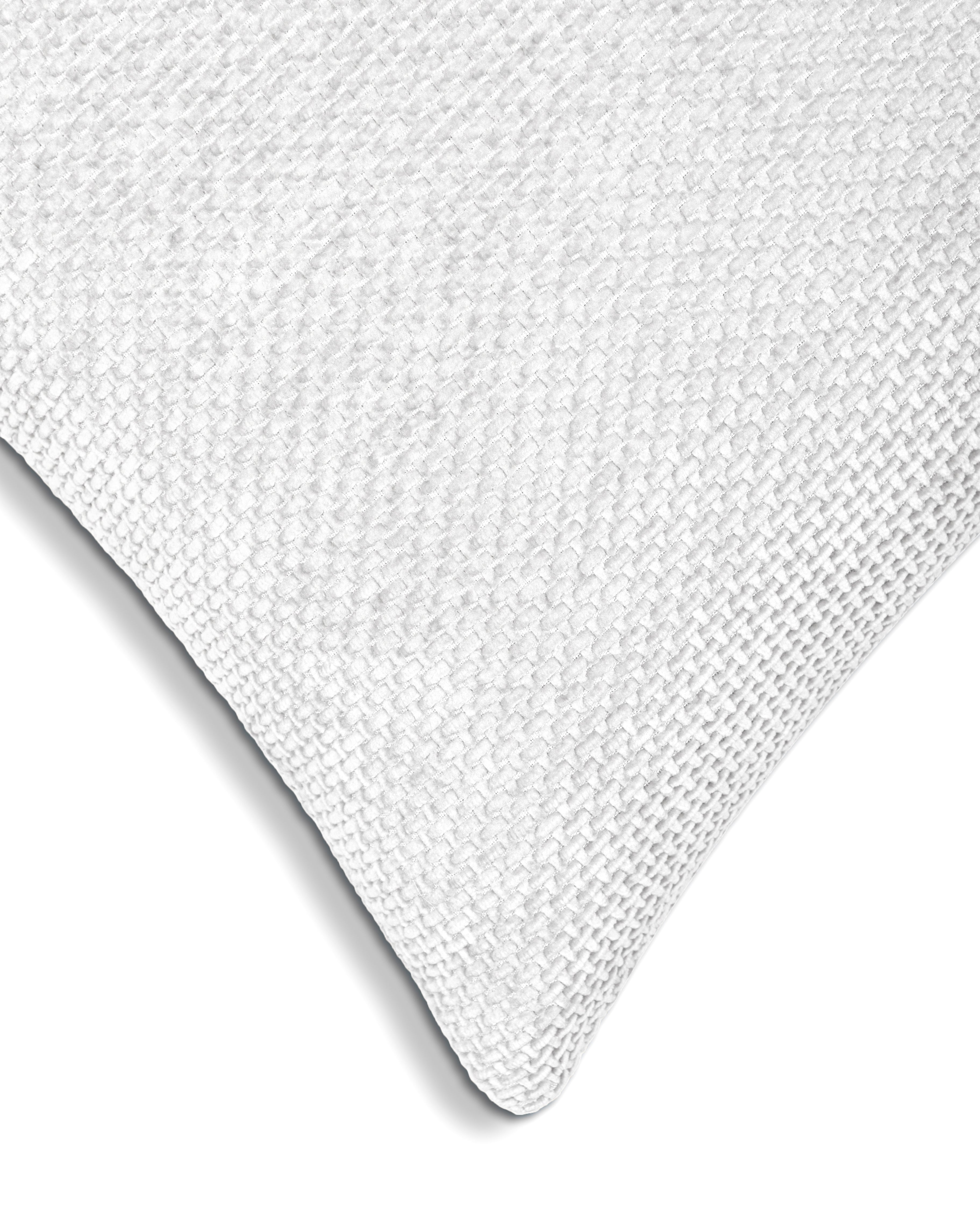 Sierkussen Velours Panama White - 100% Polyester