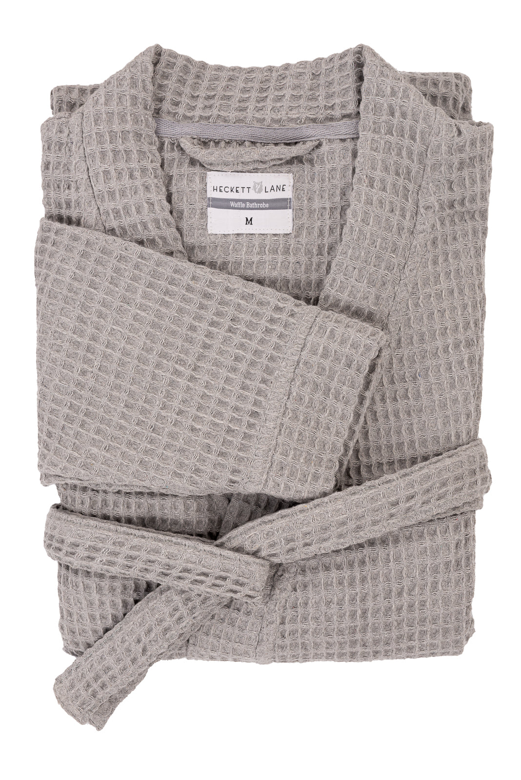Badjas Wafel Melange Grey - 65% Gerecycled Katoen 35% Andere Vezels
