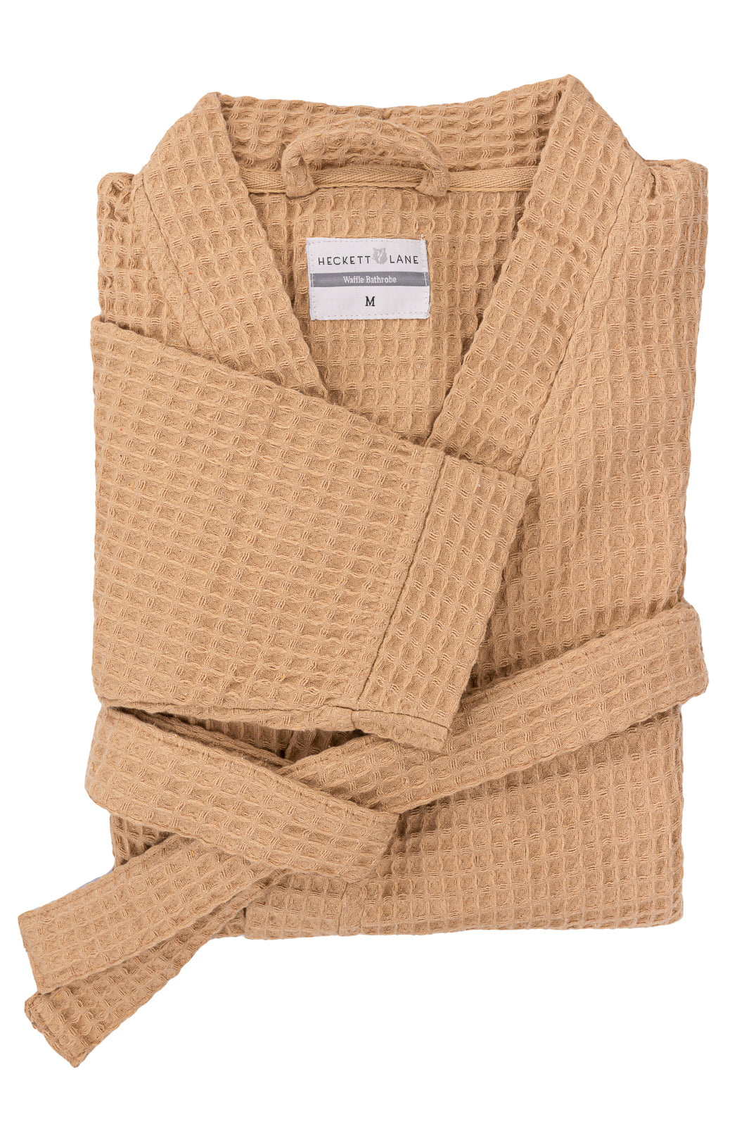 Badjas Wafel Pale Khaki - 65% Gerecycled Katoen 35% Andere Vezels