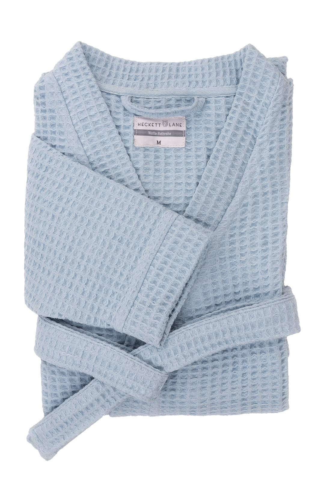 Badjas Wafel Ice Blue - 65% Gerecycled Katoen 35% Andere Vezels