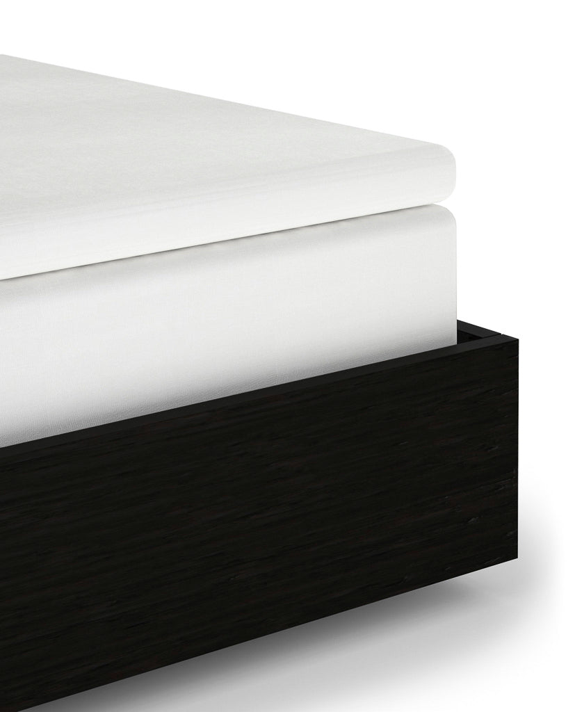 Heckettlane Topper Hoeslaken Elementi White - 100% Katoen-Satijn